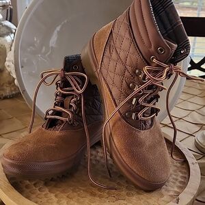 Cabin Core Quilted Dream Foam Water Resistant Suede & Nylon Winter Boots